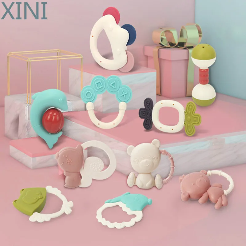 

XINI Baby Rattle for Newborns 0-12 months Montessori Toys Teething Kids Educational Crib Mobiles Baby Teether Rattles Toddlers