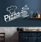 Виниловая наклейка на стену для пиццы, итальянского ресторана, пиццерии, итальянской кухни, интерьерные наклейки, роспись 1046