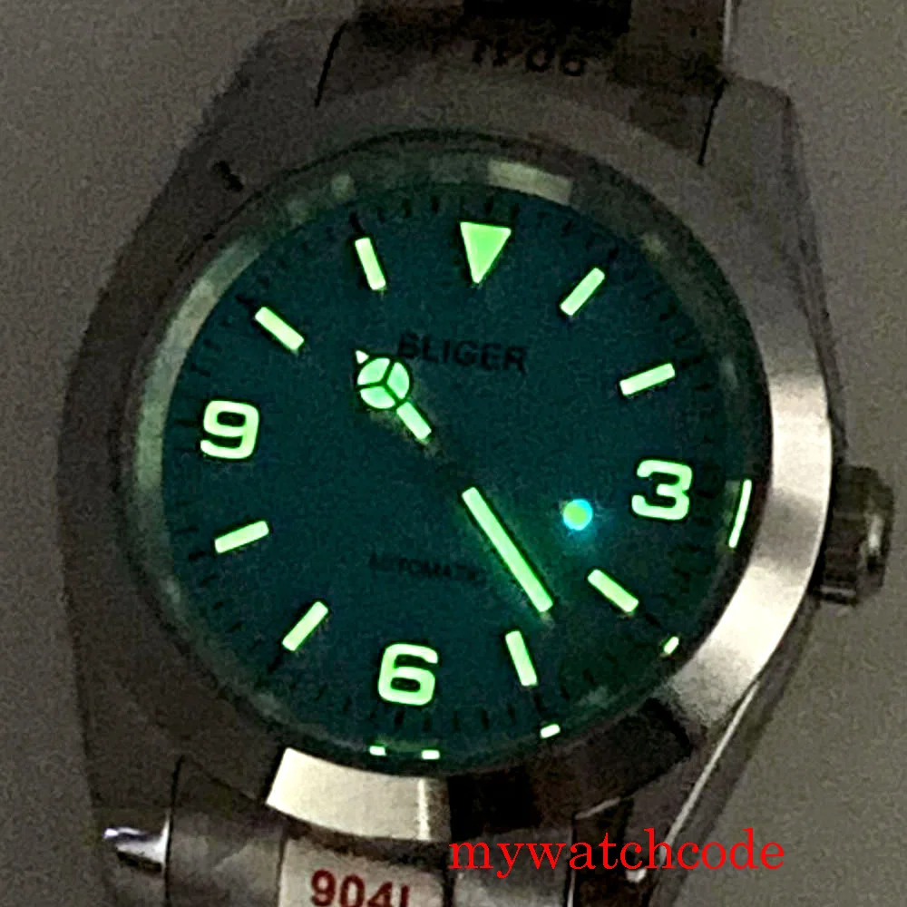 36 мм/39 мм черный синий циферблат сапфировое стекло автоматические мужские часы