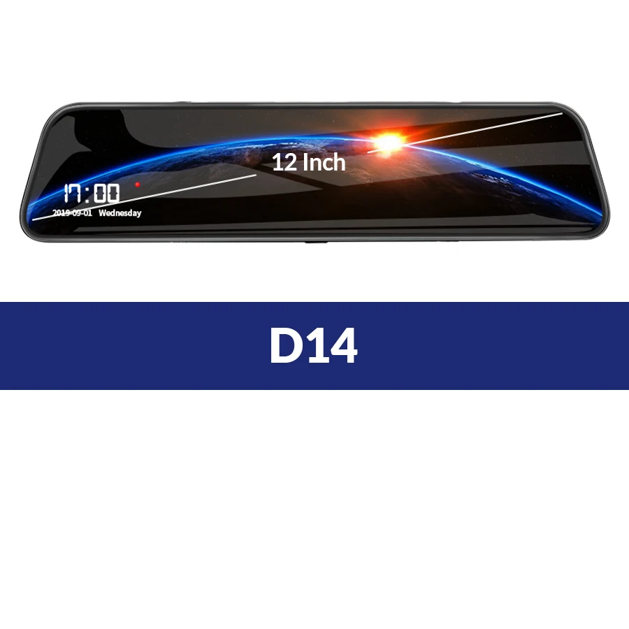 E-ACE 12 дюймов Android 4G DVR Автомобильная камера Android gps навигация автомобильный видеорегистратор с Bluetooth WiFi ADAS Автомобильный регистратор - Название цвета: D14