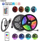 Светодиодная лента RGB SMD5050 с Bluetooth-управлением, 5 в постоянного тока