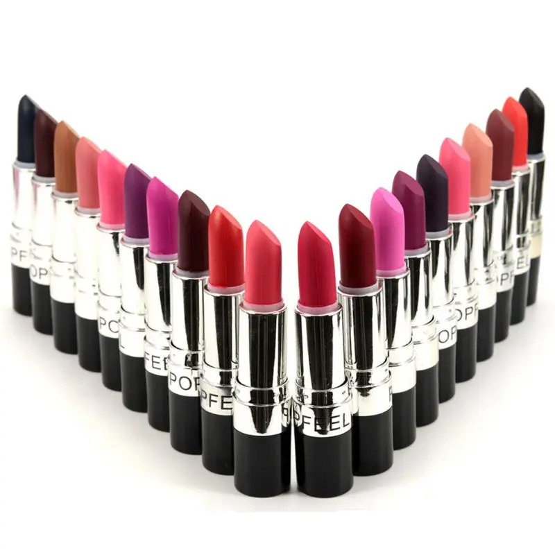 20 Different Colors Sexy Matte Lipstick Long-lasting Easy to Wear Pencil Lip Stick Cosmetic With Box |
