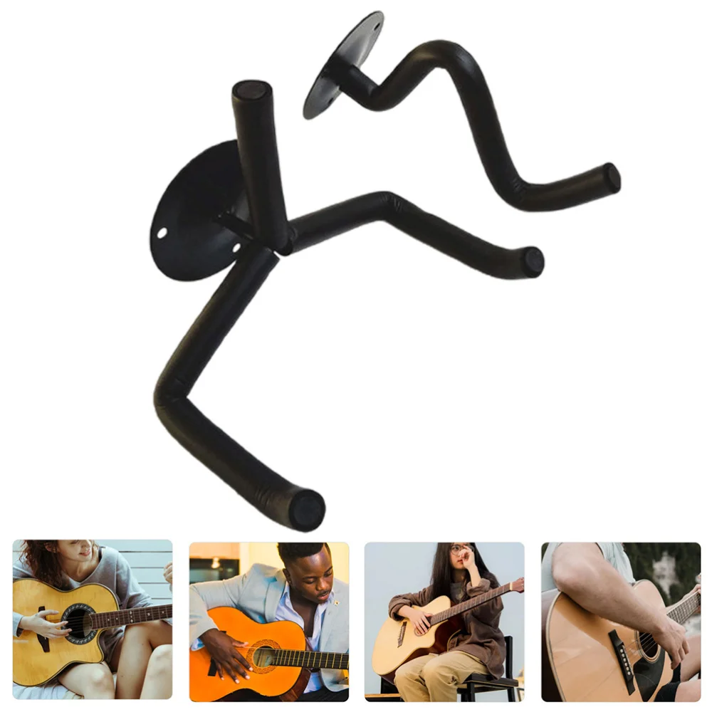 

1 set of Guitar Wall Mount Hanger Guitar Hook Stand Useful Guitar Wall Hanger