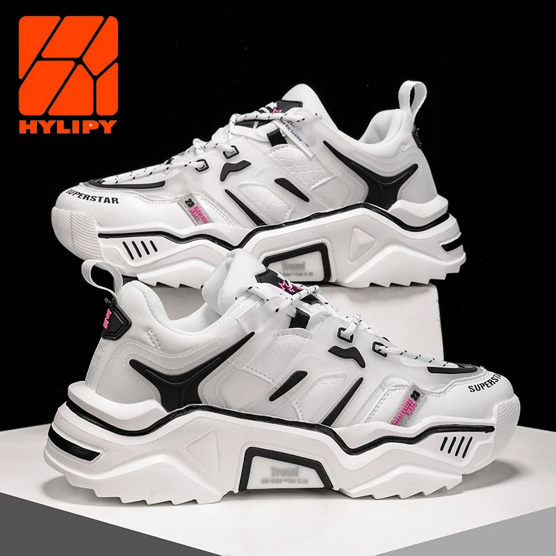 

Fashion Running Shoes for Men Comfortable Sports Men Sneakers Jogging Footwear Outdoor Thick Outsole Fitness Trainers Size 39-46