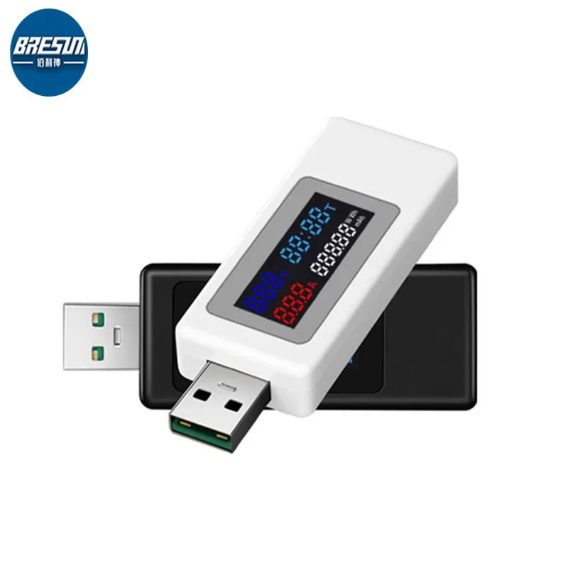 

KEWEISI KWS-V30 Voltmeter Ammeter Charger Capacity Detector USB Power Meter Tester IPS color display 120w current and voltage