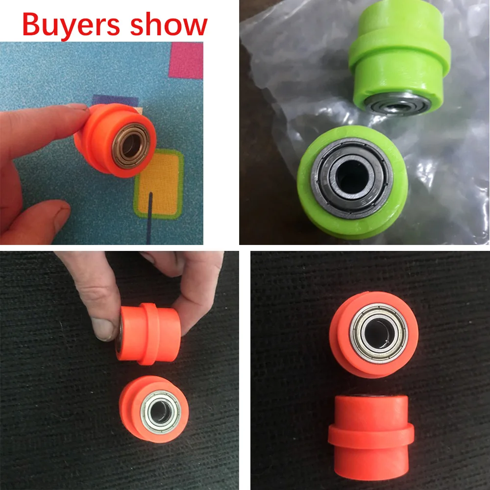 

Concave Drive Chain 8mm 10mm Metal Plastic Pulley Roller Slider Tensioner Wheel Guide For Pit Dirt Street Bike Bicycle Cycling