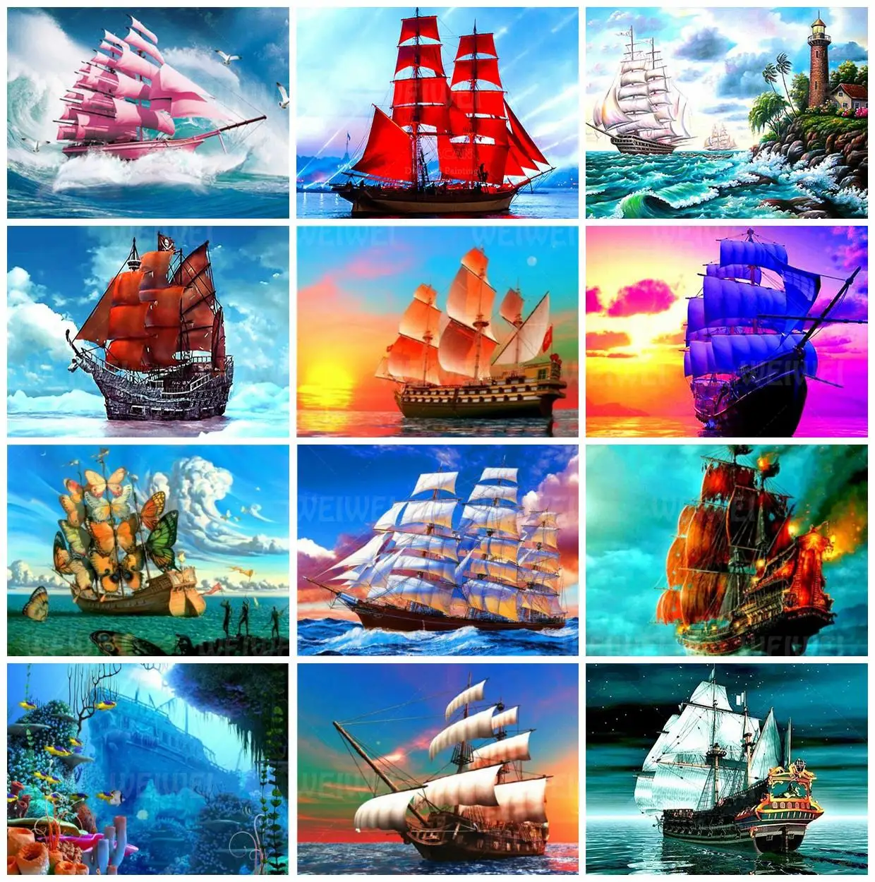 

Морской пейзаж 5D алмазная живопись Наборы для взрослых доставка полная Алмазная вышивка крестиком Стразы настенное Искусство Декор для до...