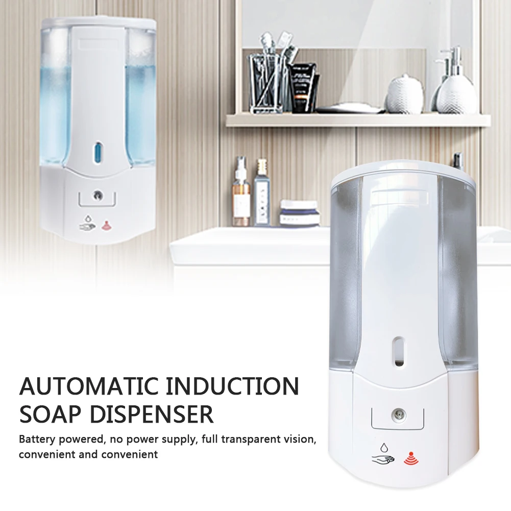 

Shampoo Lotion Shower Gel Foam Bottles 450ml Automatic Soap Liquid Dispenser Infrared Sensor Hand Washing Container