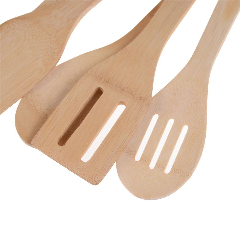 

1pc Kitchen Spoon Spatula Mixing Professional Lovely Bamboo Utensil Wooden Cooking Tools