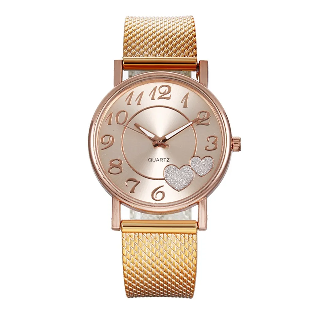 Часы женские с сетчатым ремешком креативные модные наручные браслетом подарок