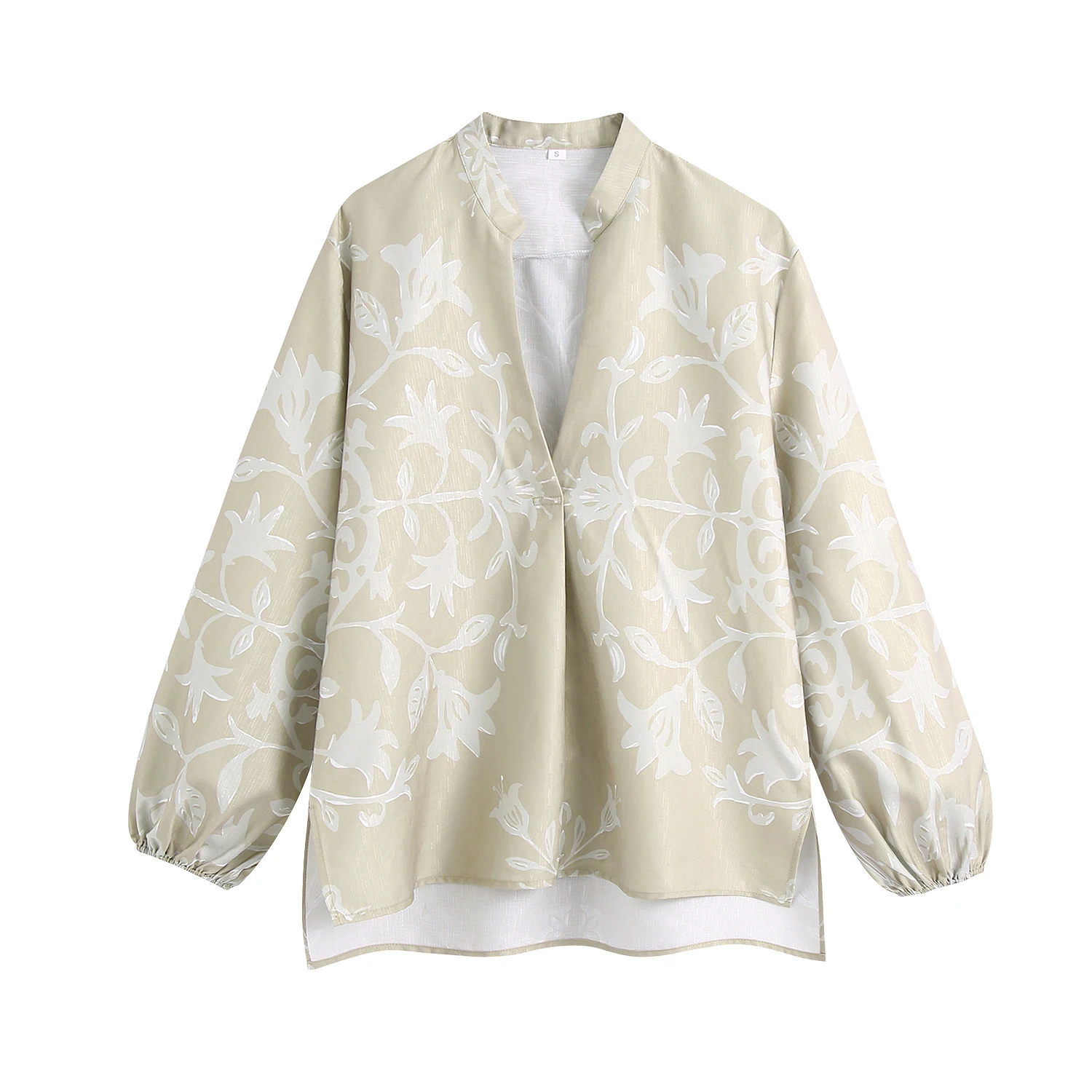 

JC·KILIG2021 Women's Linen Print Blouse B1710