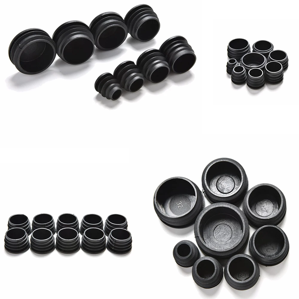 

10Pcs/lot Furniture Leg Plug Blanking End Cap Bung For Round Pipe Tube Diameter 16/19/22/25/28/30/32/35mm