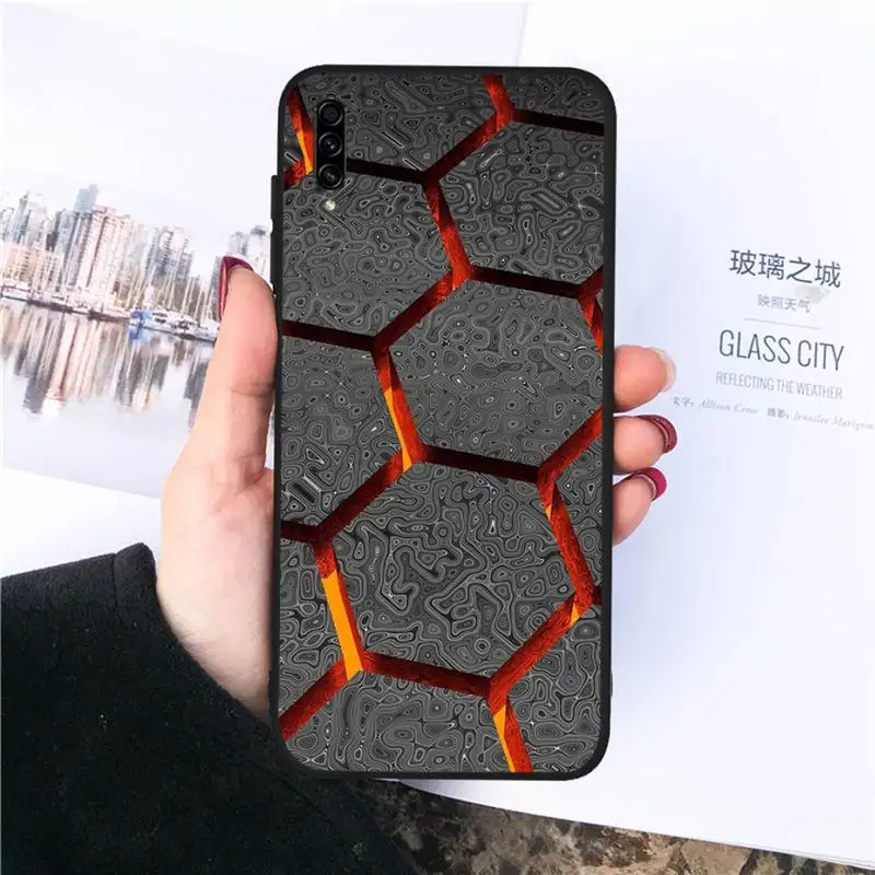 

Hexagonal lattice Phone Case For Samsung galaxy S 21 20 10 8 A 51 71 50 21s 70 40 20 20e note 10 plus Ultra 5g fe