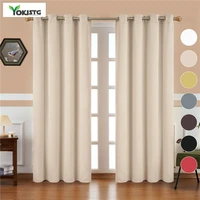 blackout curtains for bedroom living room window treatment blinds modern thermal insulated blackout curtains finished drape grey