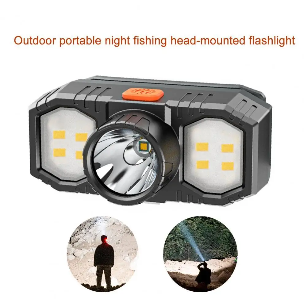 

LED Headlamp IPX6 Water-proof Anti-slip Cordless Backpacking Gear Head Flashlight for Outdoor