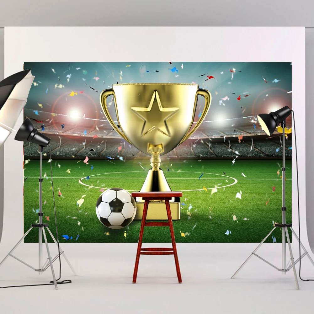 

Фон для фотосъемки мальчиков с изображением футбольного поля аксессуары для фотостудии 120x80 см декор для детского дня рождения