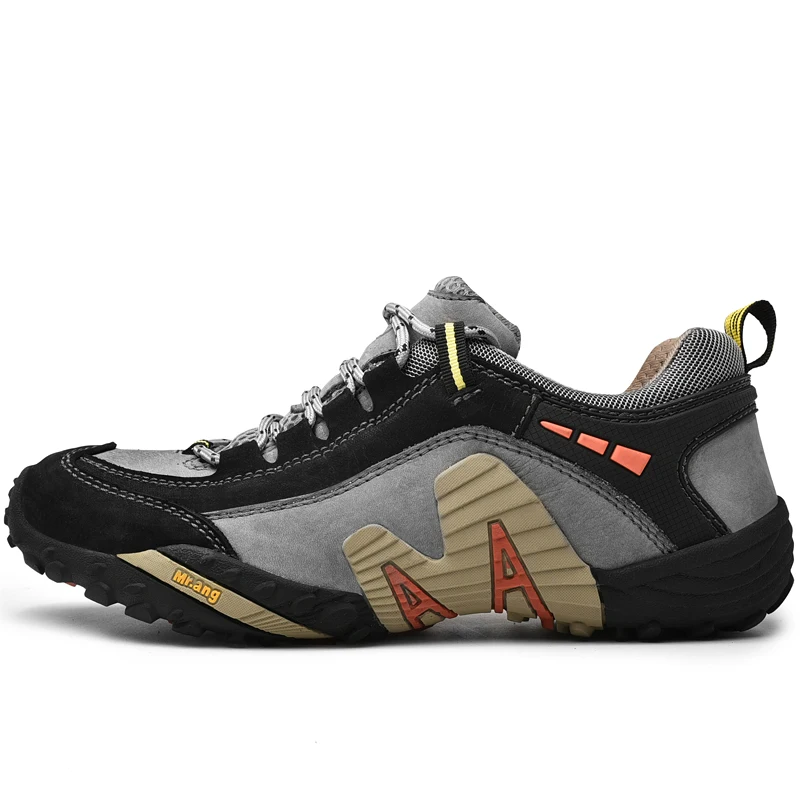 Натуральная кожа походная обувь мужская для пешего туризма горные мужские