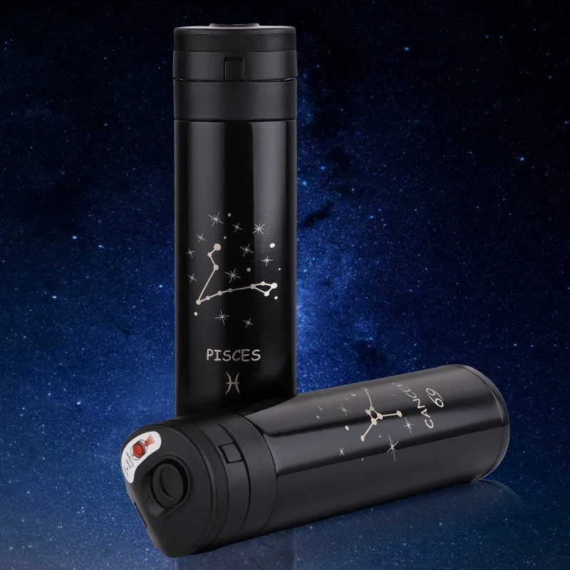 Новый термос с двенадцатью созвездиями креативная бутылка для воды из