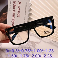 cubojue myopia glasses men women 0 5 0 75 1 0 1 25 1 75 finished optical eyewear far sight eyeglasses frames male black