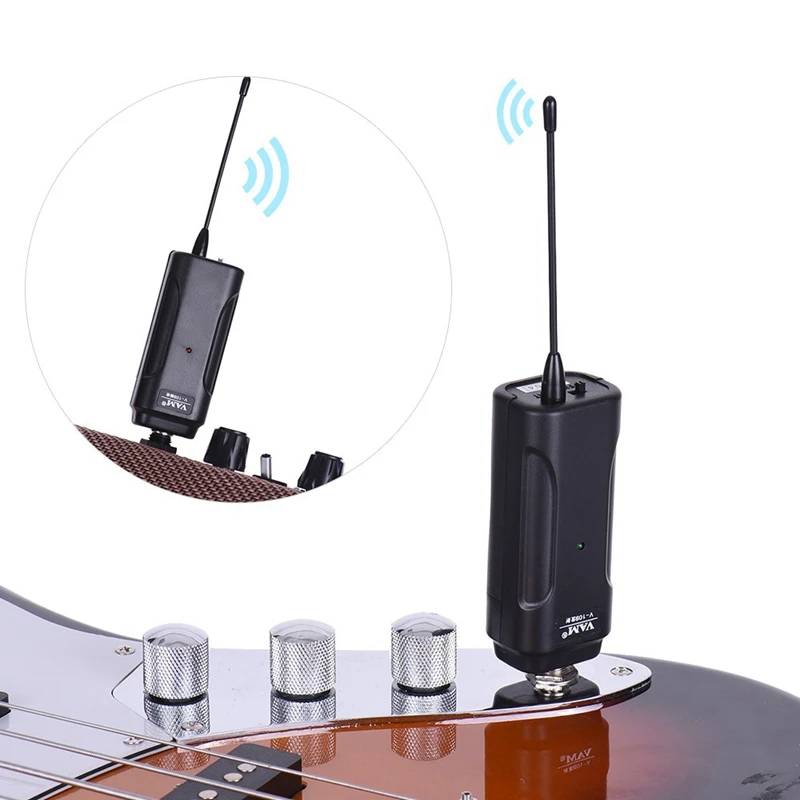 

Portable Wireless Audio Guitar Transmitter Receiver System For Electric Guitar Bass Electric Violin Musical Instrument Wireless
