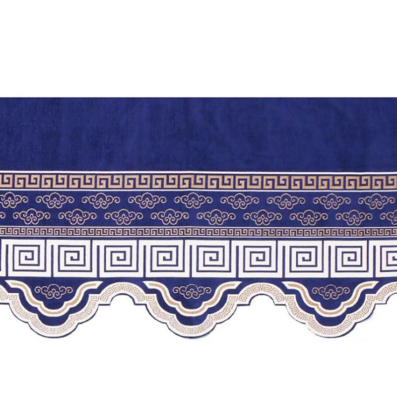 Бежевый/синий Римский скандинавский балдахин занавеска ткань синель жаккард