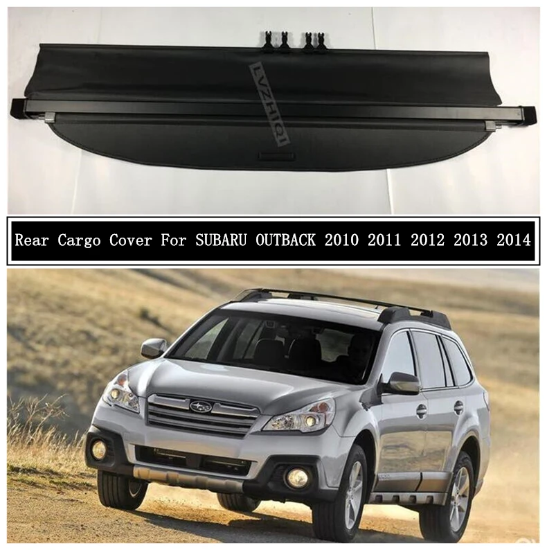 Rear Cargo Cover For SUBARU OUTBACK 2010 2011 2012 2013 2014 Partition Curtain Screen Shade Trunk Security Shield Accessories