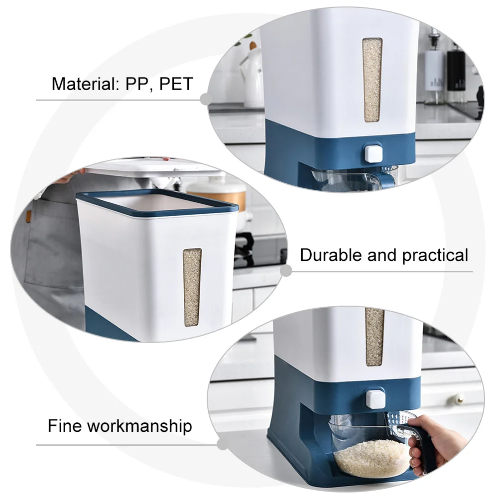 

Kitchen Rice Storage Box Grain Container Kitchen Food Grain Storage Container