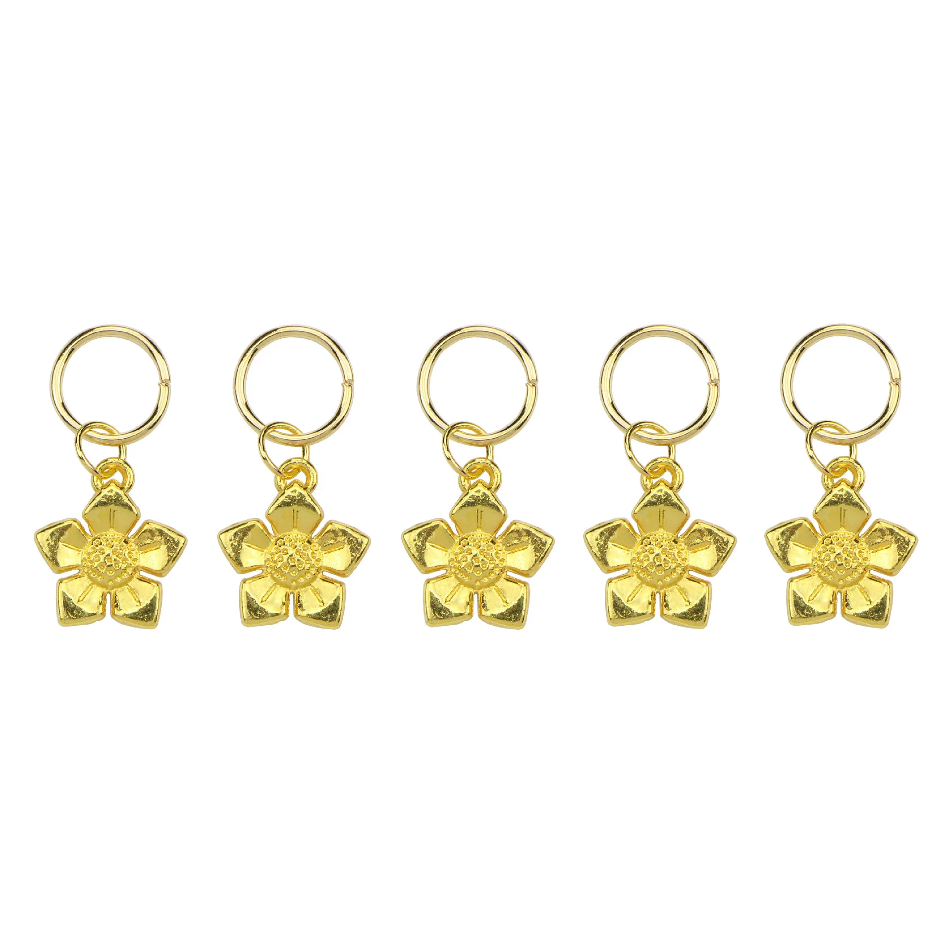 50 шт./пакет золото Кот Бабочка волос кольцо коса дреды бисера клипсы для Dread