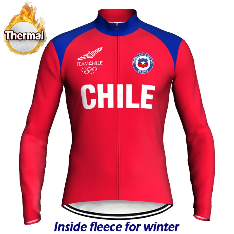 

Уличная Зимняя Теплая Флисовая велосипедная Джерси в Чили стиле куртка с длинным рукавом сохраняющая тепло одежда для горного велосипеда ...