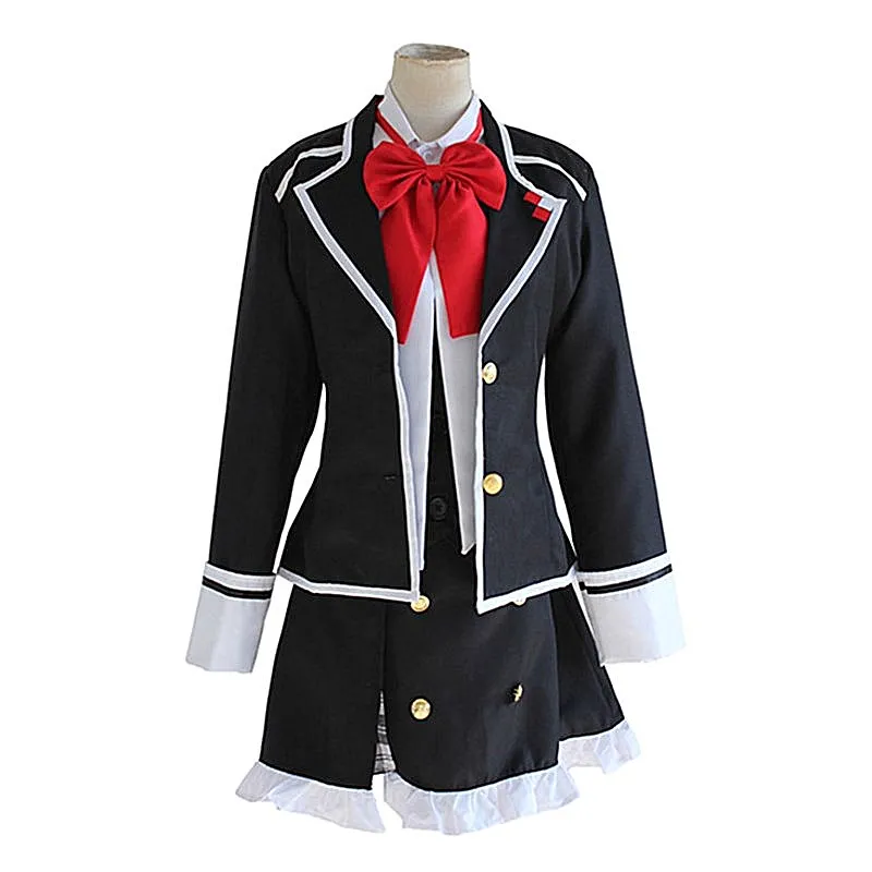 DIABOLIK LOVERS Komori Yui школьная Униформа платье наряд Аниме Косплей костюмы костюм