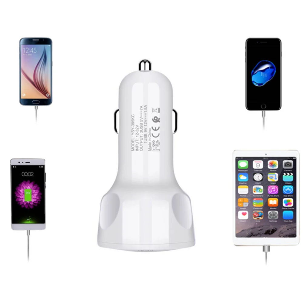 Разветвитель автомобильное зарядное устройство 3USB прикуриватель Автомобильное