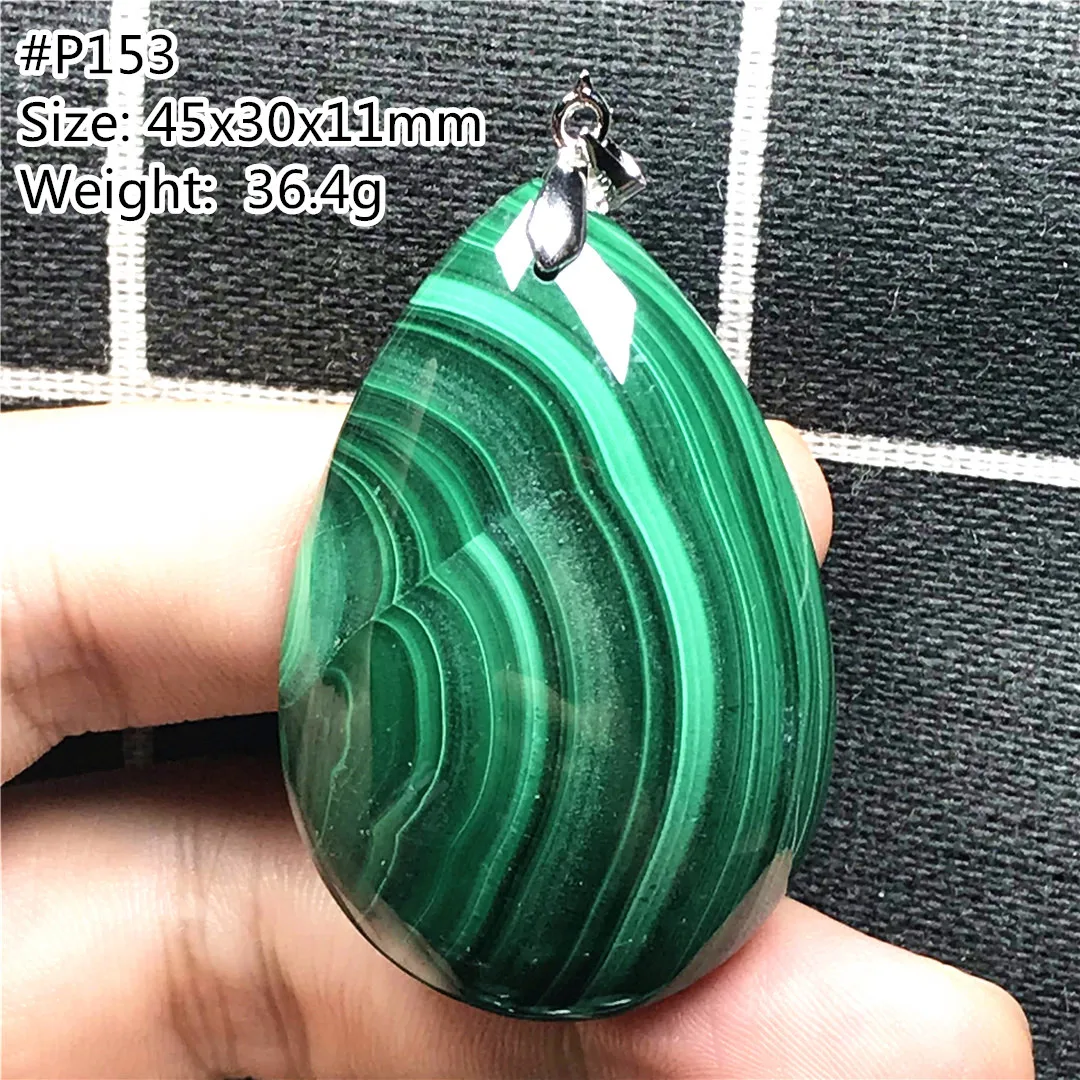 Подвеска из натурального зеленого малахита для женщин и мужчин хрустальные