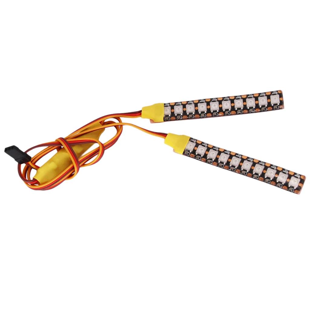 

2pcs RC LED Lamp Bar 10 LED For TRX4 90046 RC Crawler Car Parts 7 Colors 8cm