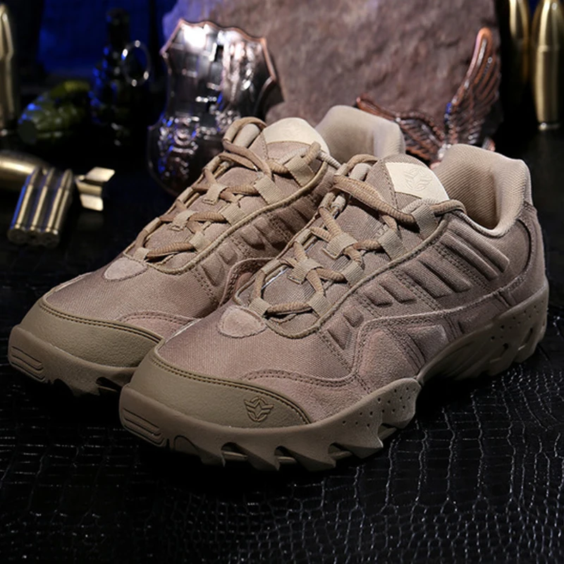 

Hiking tactical shoes jungle tramping boots breathable cycling trekking shoes men shock absorption nylon outdoor sports shoe