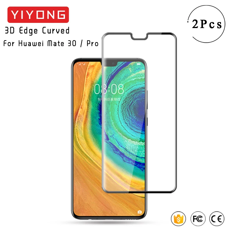 Изогнутое 3d стекло YIYONG с закругленными краями для Huawei Mate 30 20 Pro закаленное P40 P30