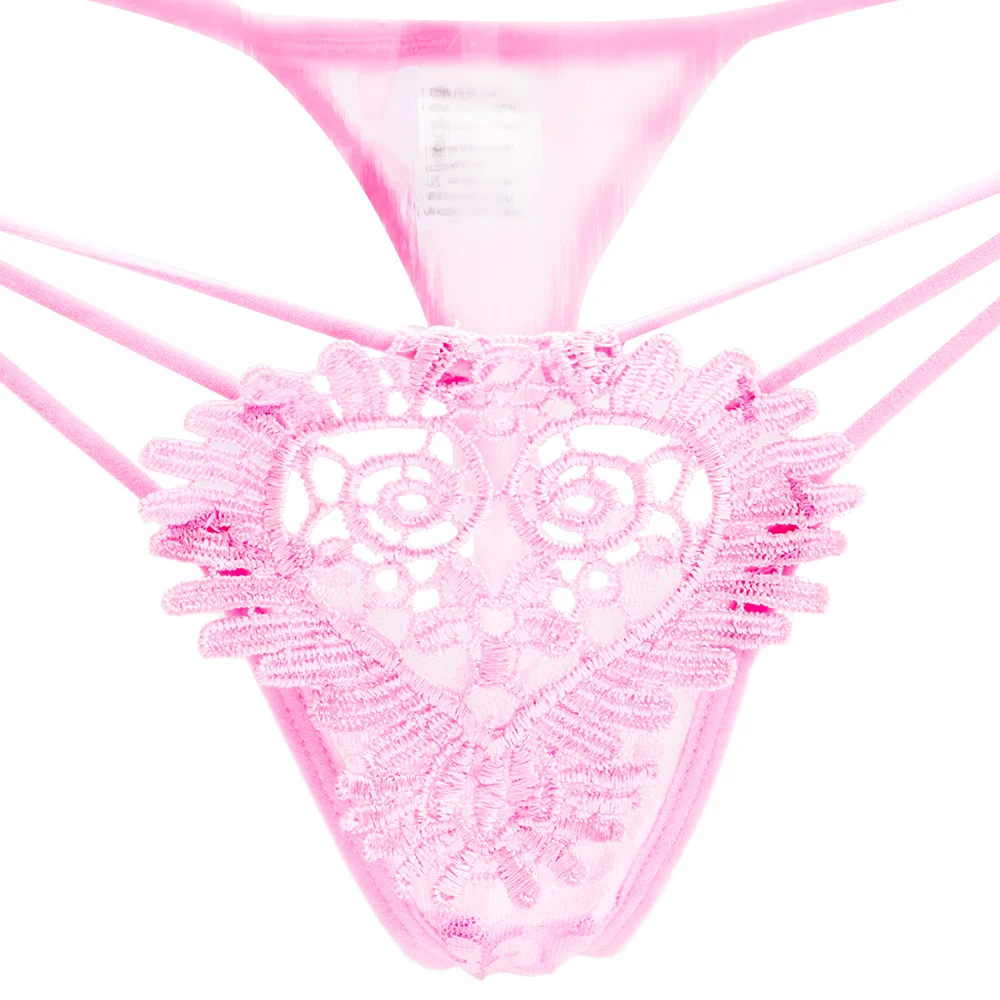 Женские стринги изысканное женское нижнее белье с вышивкой цветов трусики