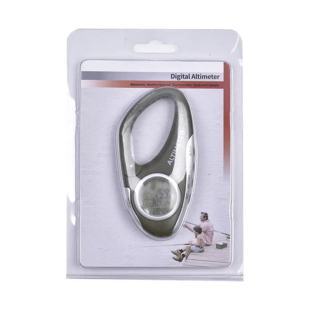 Многофункциональный высотомер с карабином термометр измеритель погоды