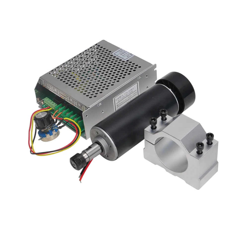 500W luftgekühlter Spindelmotor DC CNC0.5kw шпинделя ER11 Fräsmotor 110V 220V Schaltnetzteil 52MMDIY Стил Гарнер