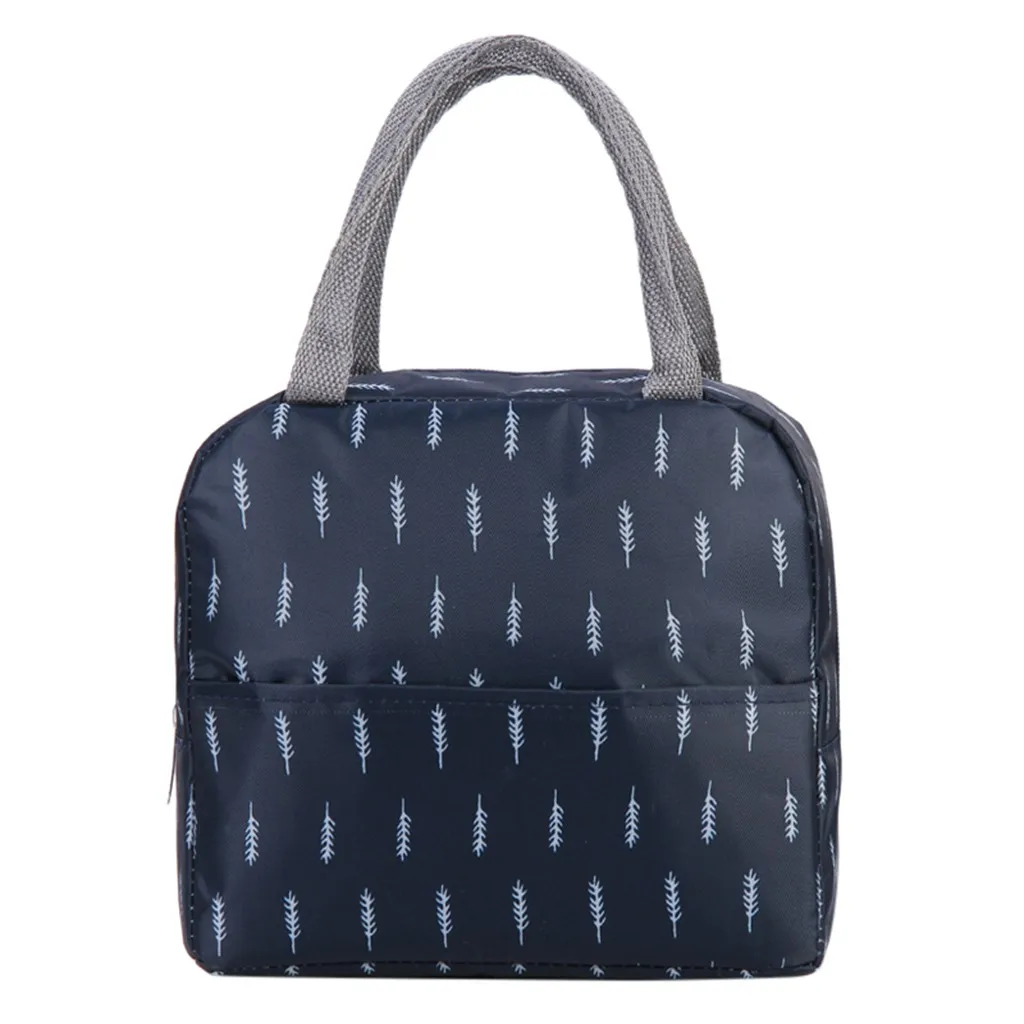 Модная Портативная Изолированная холщовая Термосумка для обедов сумки пикника