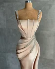 Женское длинное вечернее платье-русалка, элегантное плиссированное платье без бретелек в африканском стиле, платье для выпускного вечера, 2022