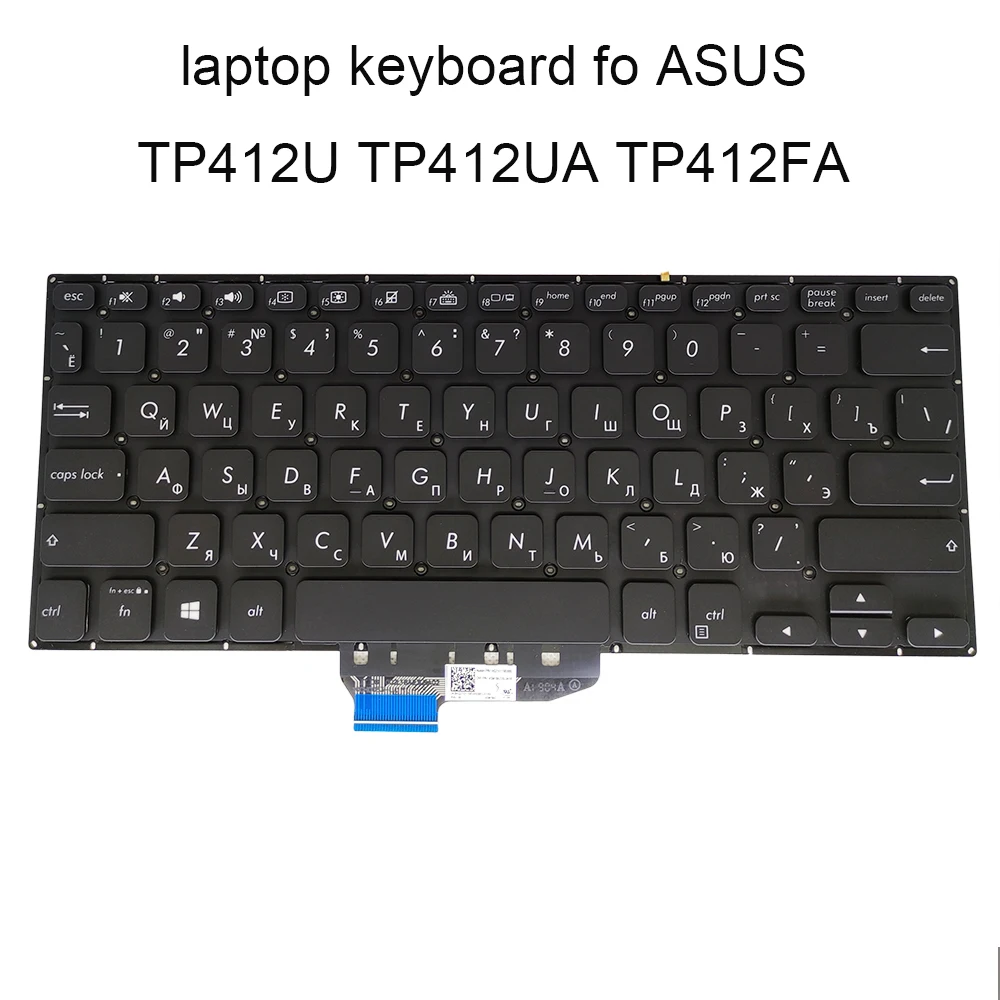 Клавиатура с подсветкой для ASUS vivobook flip TP412FA TP412 UA RU русская черная ASM18A2 | Компьютеры