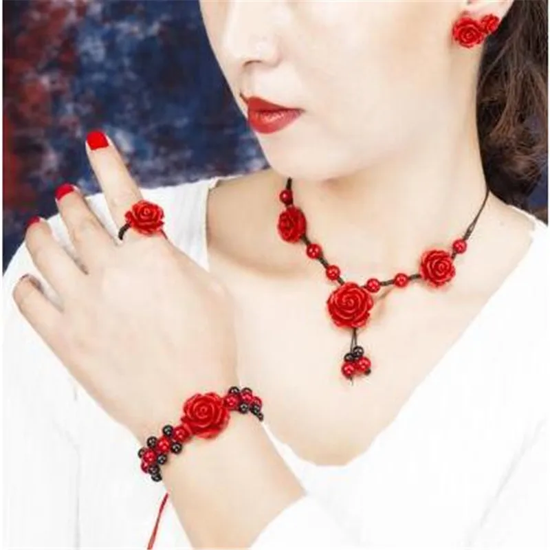 Ожерелье в национальном стиле цепь ключицы атмосферная Подвеска для женщин с