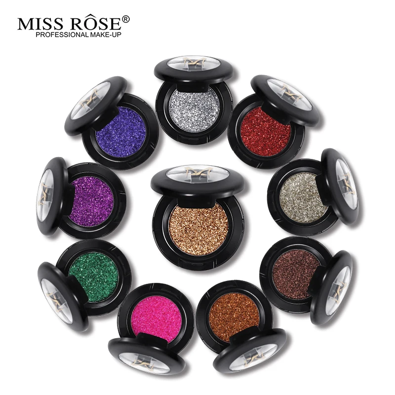 Алмазные блестящие тени для век металлические мерцающие матовые