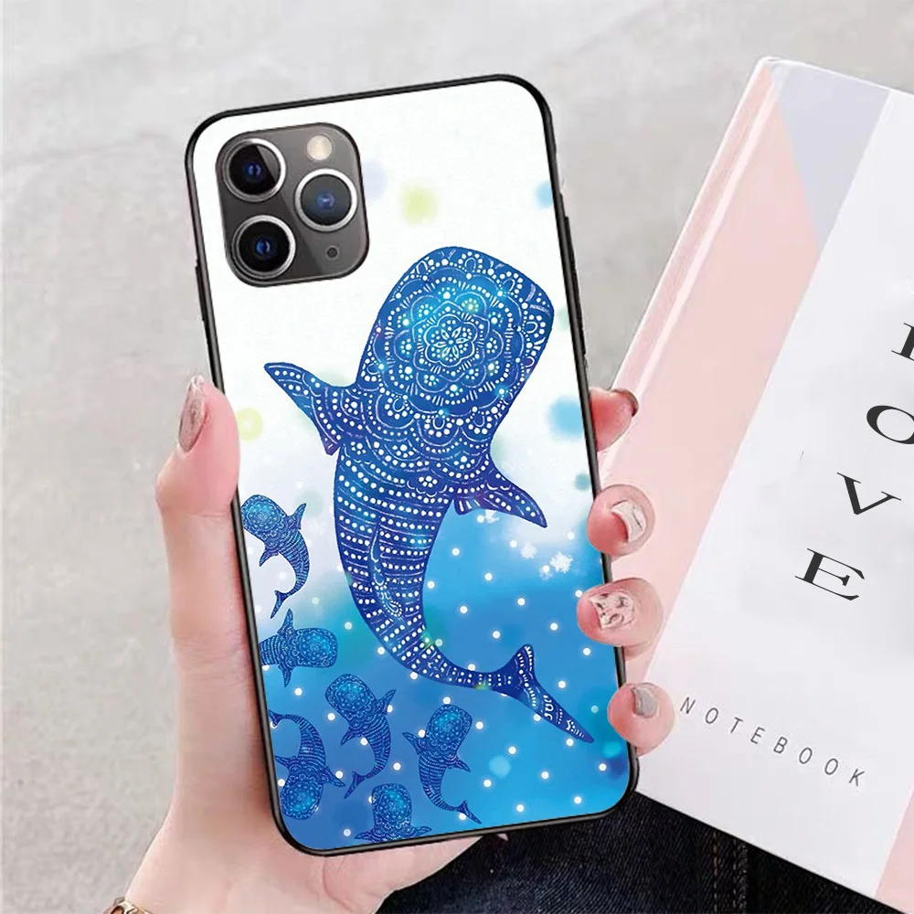 

For iPhone Marokintana Whale Shark I Soft TPU Border Apple iPhone Case