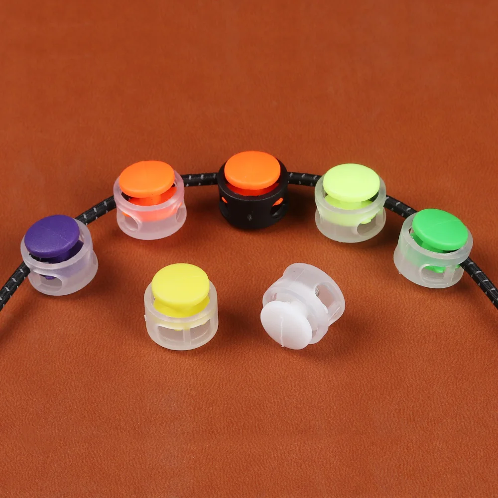 Зажим для шнура сделай сам черный переключатель с 2 отверстиями стопор шнурок из