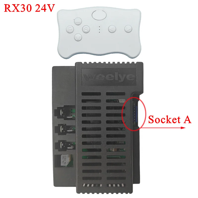 Фото Weelye 24Volt RX30 RX74 FCC детская электрическая езда на игрушечном машине 2,4G Bluetooth контроллер приемник материнская плата печатная плата №3