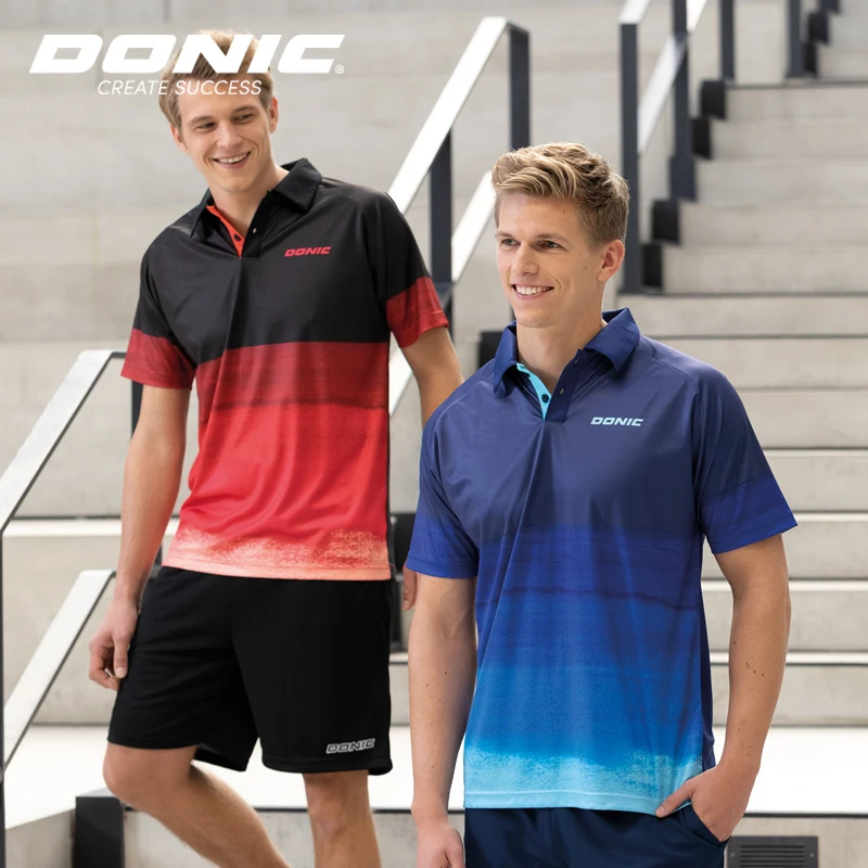 Original Donic Table Tennis Clothing Sport Jersey Men Women Sportswear Short Sleeved Ping Pong Clothes | Спорт и развлечения
