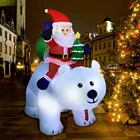 Надувные игрушки в виде Санта-Клауса, 210 см