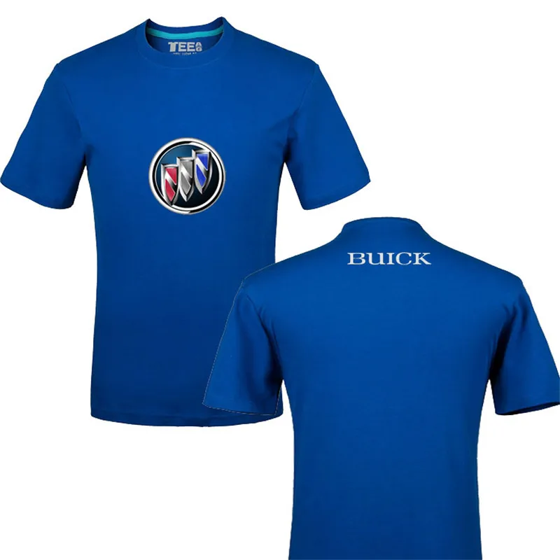 

2020 Tshirts Creative design Buick logo t shirt solid color cotton T Shirt Men's New Arrival Style Short Sleeve Men t-shirt