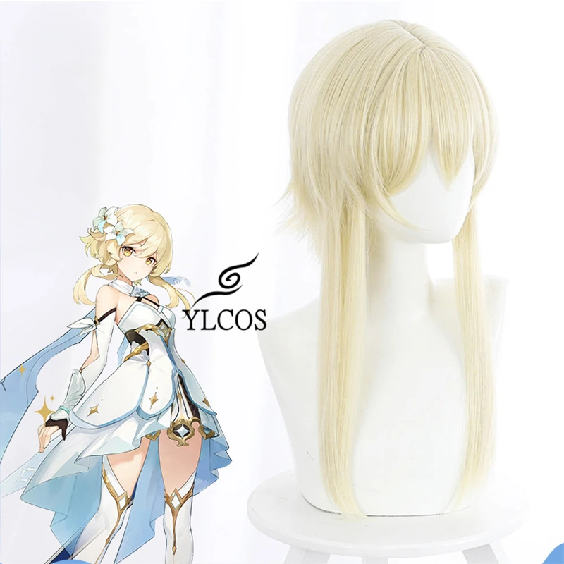 

Game Genshin Impact Lumine Costume Cosplay Halloween Party Women Dress Full Set